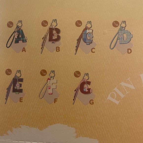 Pop Mart Labubu Pin for Love Letter Pendant-I - Picture 3 of 8